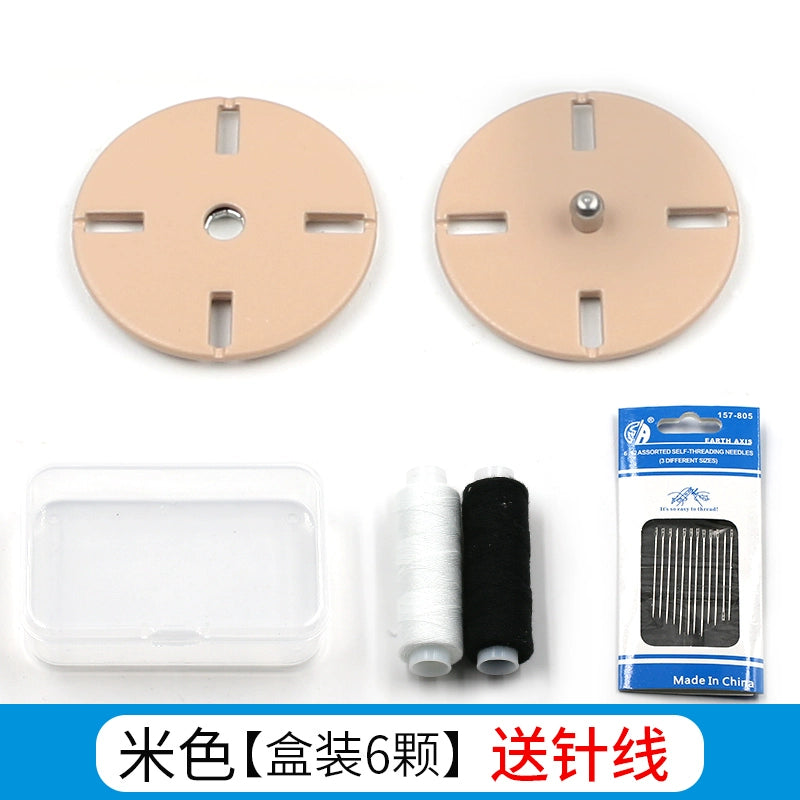 3474★ Botones finos ocultos de metal Botones pequeños de abrigo de visón de lana de cachemira para mujer Botones Botones invisibles de alta calidad Botones madre