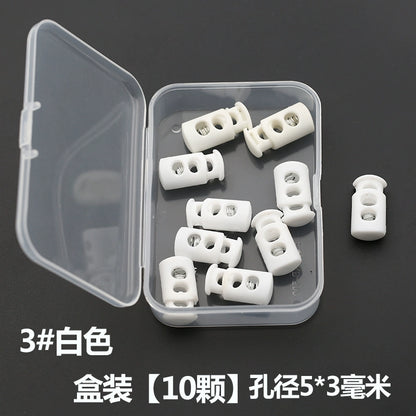 3534★ Nueva hebilla de ajuste de campana colgante de plástico, hebilla de resorte, hebilla de ajuste elástico, hebilla de cuerda, hebilla de cuerda pasante, hebilla de nariz de cerdo, chaqueta de plumas