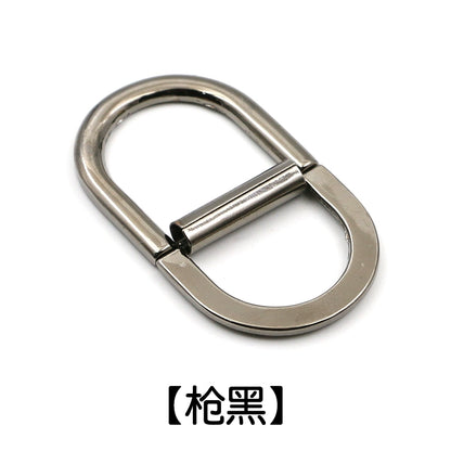 3523★ Botón de metal Botón en D, botón de ajuste del cinturón del abrigo de mujer Anillo en D Botón en D, botón de la correa de la mochila del equipaje