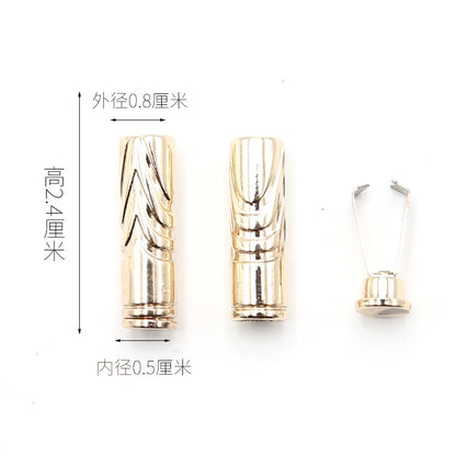 3546 Suéter Sombrero Cuerda Cabeza Botón Pantalones Cintura Cuerda Hebilla Metal Cabeza Ropa Cinturón Cuerda Tope Accesorios