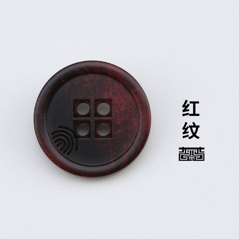3439★ Abrigo de traje para mujer, botones decorativos de alta gama, botones redondos, ropa, chaqueta, suéter, traje, botones negros, botones de resina