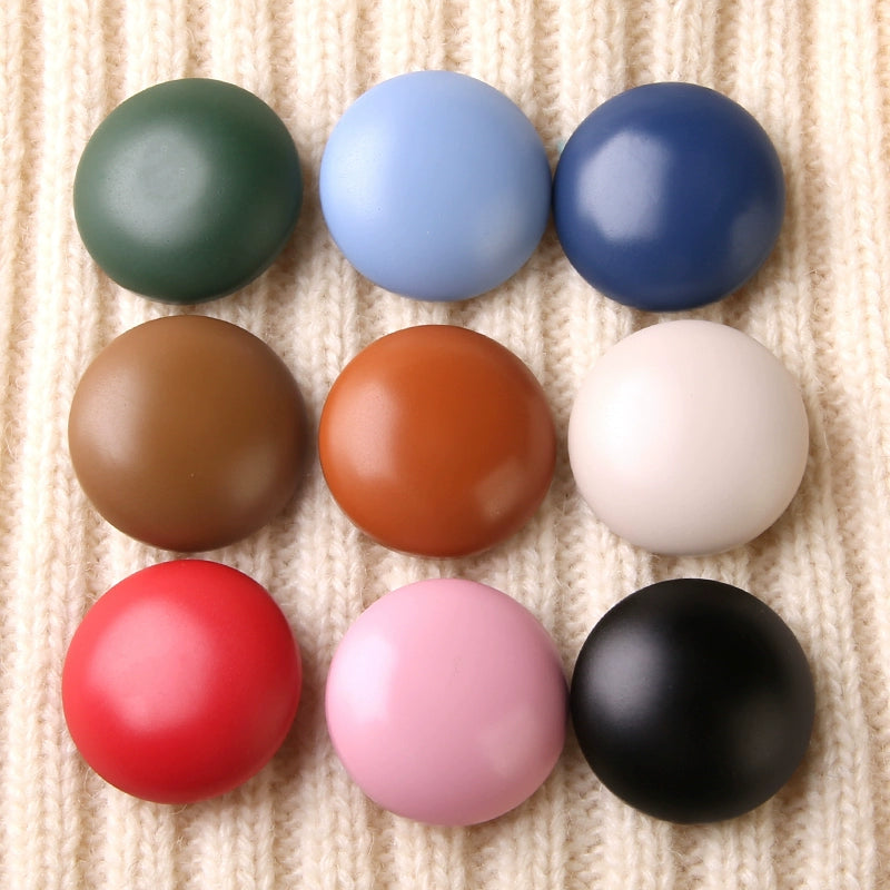 3400★  Semicircular mushroom buttons Brown woolen coat buttons Sweater clothes top buttons Jacket trench coat resin buttons