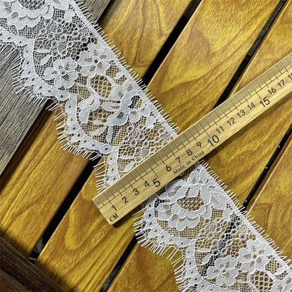 3756 Dentelle à cils unilatérale de haute qualité, col DIY, manches, matériau décoratif d'épissure, accessoires d'allongement de jupe de pantalon