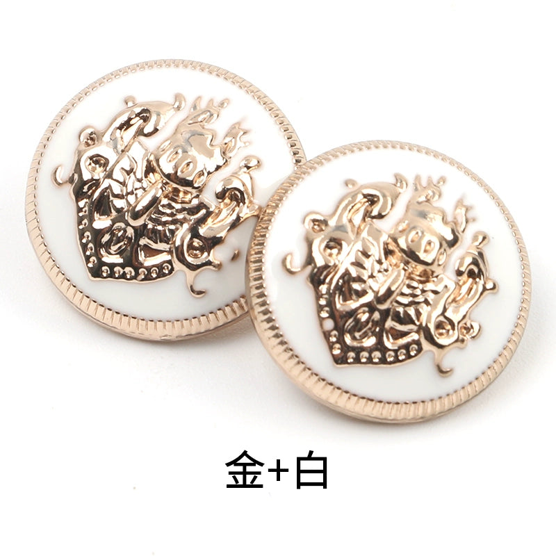 3414★  Coat buttons round suit woolen jacket metal buttons women's trench coat British versatile women's and men's suits buttons