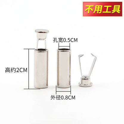 3538★ Accesorios de cuerda Suéter de cabeza de metal Sombrero Correa de cordón Hebilla de cabeza de cuerda Botón Ropa Cintura Hebilla de cuerda