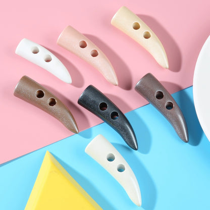 3275★  Pearlescent resin horns, horns, tips, buttons, coat, cashmere wool jacket, buttons, sweater, high-end clothes buttons