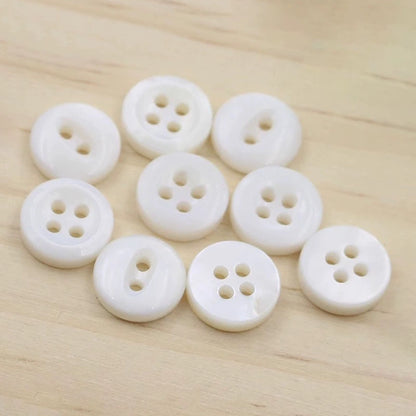 3355★  Versatile Round River Shell Button Button Men's and Women's Clothes Shirt Shirt Button Cardigan Button Decorative Clothing Accessories