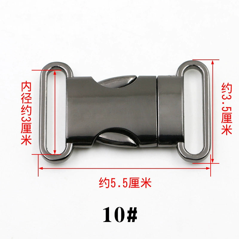 3526★ Hebilla de mochila con cierre de equipaje Hebilla de ajuste de bolsa Hebilla de herraje de metal Hebilla de accesorios para bolsa de cintura Hebilla de mochila