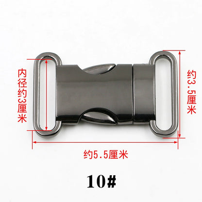 3526★ Hebilla de mochila con cierre de equipaje Hebilla de ajuste de bolsa Hebilla de herraje de metal Hebilla de accesorios para bolsa de cintura Hebilla de mochila