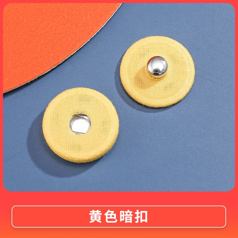 3470★ Botón de tela de color nuevo, botón a presión de metal, botón oculto, botón anti-luz para niños y madres, botón de ropa grande para mujeres, botón de botón.