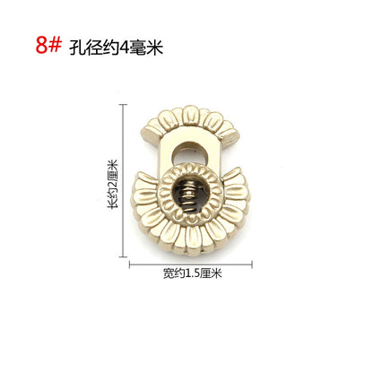 3542★ Hebilla de ajuste de campana de metal, hebilla de resorte de contracción de carga de suéter, hebilla de ajuste elástico, hebilla de cuerda, hebilla de cuerda, hebilla de nariz de cerdo