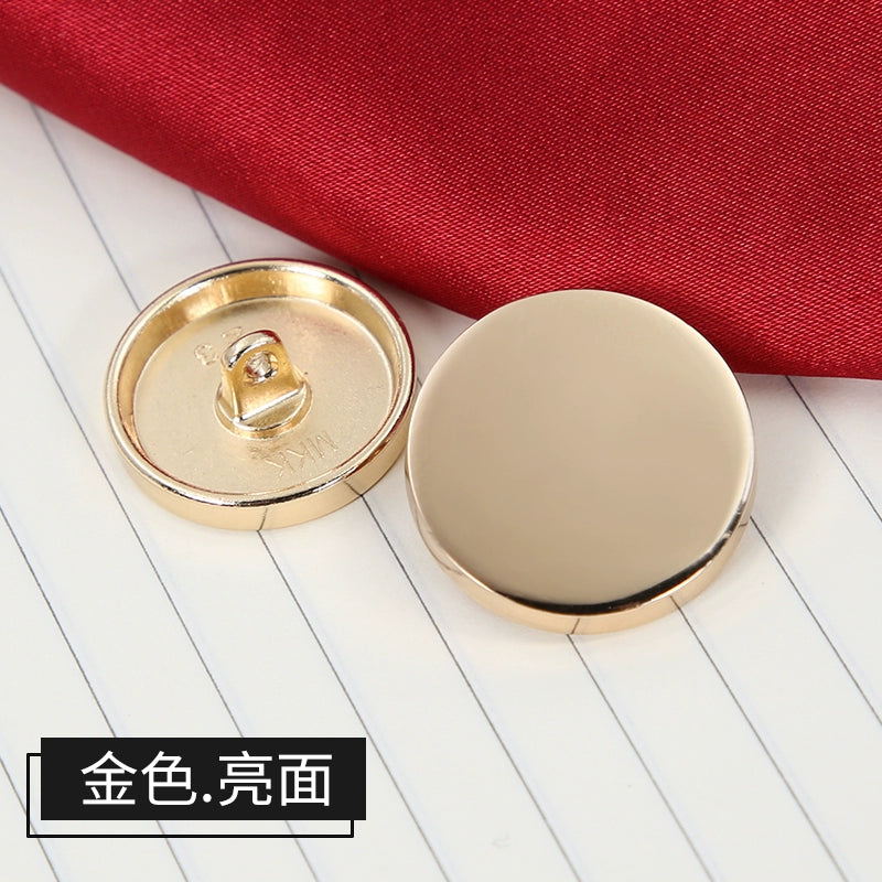 3375★  Metal flat buttons high-end suit buttons clothes top women's coat button shirt men's trench coat shirt round