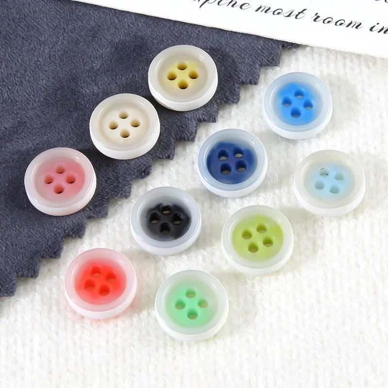 3339★  Resin shirt shirt men's and women's two-color buttons high-end clothes decorative buttons chiffon top small dress buttons