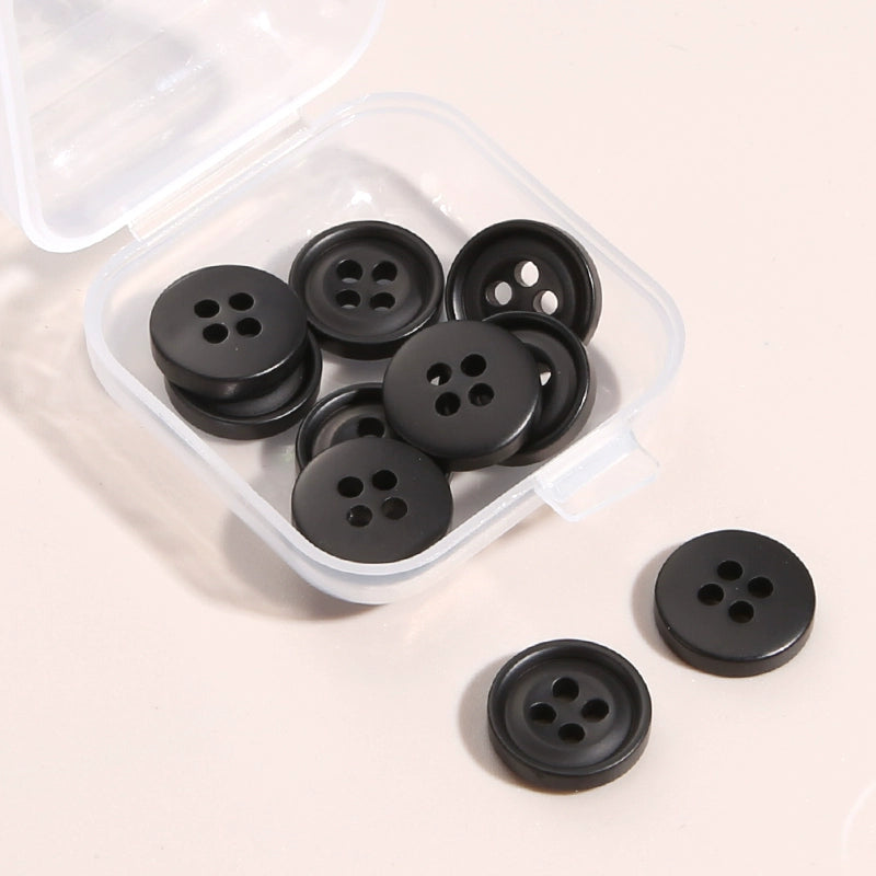 3324★  Round Shirt Clothes Decorative Buttons Shirt Cardigan Top Women's Four-Eye Buttons Sweater Cuffs Small Button Accessories