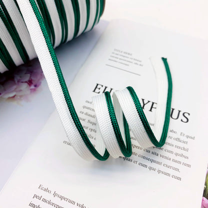 Cinta adhesiva de seda brillante de 1 cm, 41 colores, con borde incrustado, para decoración de hogar, textiles, accesorios de ropa, 3847