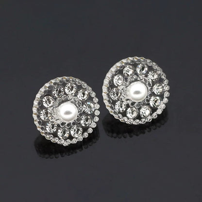 3492★ Camisa versátil con botones pequeños, cárdigan, botones redondos de diamante, ropa de mujer, suéter decorativo, botones de perla, accesorios