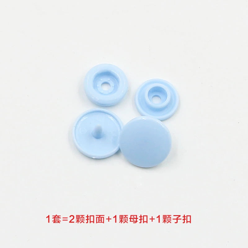3413★  Plastic four-in-one buckle special button for colored baby clothes, seam-free hidden button, baby buckle nail button, mother and child buckle