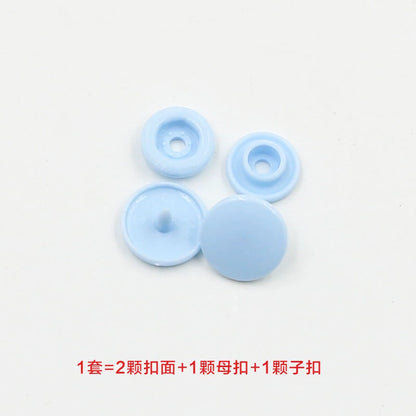 3413★  Plastic four-in-one buckle special button for colored baby clothes, seam-free hidden button, baby buckle nail button, mother and child buckle