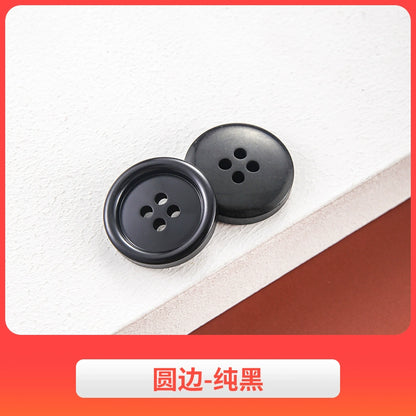 3442★ Botones de abrigo de lana, botones de gabardina, botones de pantalón de traje de hombre, botones redondos de resina semimate