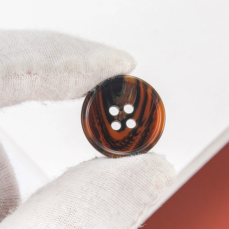 3442★ Botones de abrigo de lana, botones de gabardina, botones de pantalón de traje de hombre, botones redondos de resina semimate