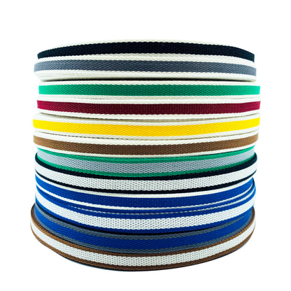 Cinta de jacquard intercolor de rayas de 1 cm, cinta de colores, tira de ribete, tira de prensado para dobladillos de ropa, accesorios de ropa