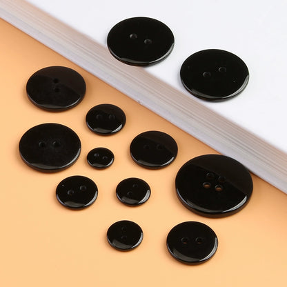 3309★ Resin white shirt round decorative buttons invisible bottom button shirt versatile pad button black button small button