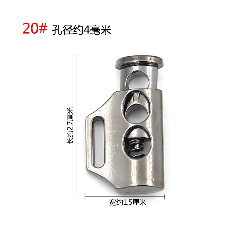 3542★ Hebilla de ajuste de campana de metal, hebilla de resorte de contracción de carga de suéter, hebilla de ajuste elástico, hebilla de cuerda, hebilla de cuerda, hebilla de nariz de cerdo