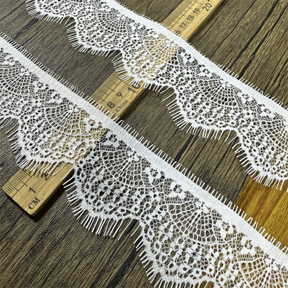 3756 Dentelle à cils unilatérale de haute qualité, col DIY, manches, matériau décoratif d'épissure, accessoires d'allongement de jupe de pantalon
