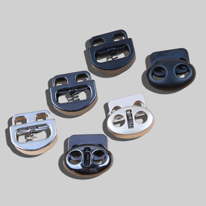 3535★ Botón de hebilla de resorte de metal para pantalones, hebilla de ajuste de banda elástica, cuerda de tope, botón de nariz de cerdo, botón de cierre de pie para pantalones de suéter