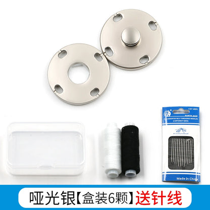 3474★ Botones finos ocultos de metal Botones pequeños de abrigo de visón de lana de cachemira para mujer Botones Botones invisibles de alta calidad Botones madre