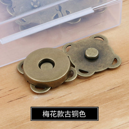 3473★ Hebilla magnética de metal Hebilla magnética Bolso con botón magnético fuerte sin costuras Hebilla de succión Abrigo Botón oculto Accesorios de billetera