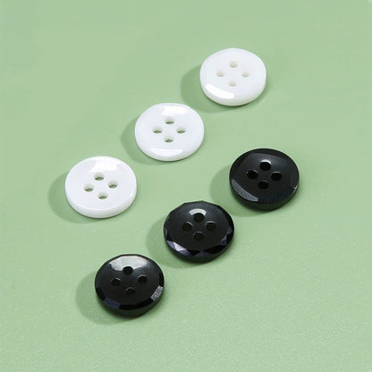 3382★  Round four-eye ceramic button men's and women's shirts knitted sweaters high-end small buttons children's clothes button versatile accessories