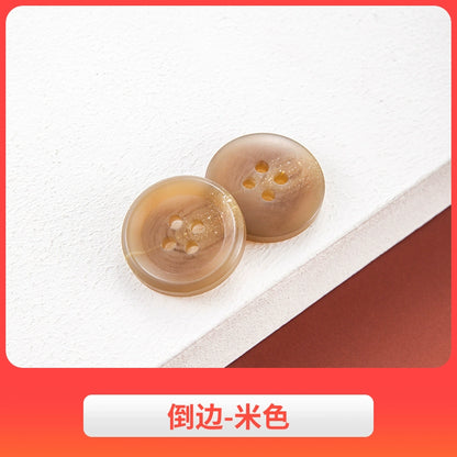 3442★ Botones de abrigo de lana, botones de gabardina, botones de pantalón de traje de hombre, botones redondos de resina semimate