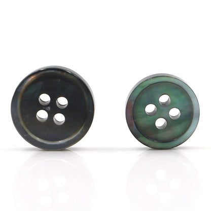 3369★  Natural color black butterfly shell buttons men's shirt cuff buttons colorful pearlescent shell texture buttons