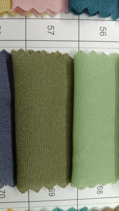 3905 Tejido elástico de verano, tejido fino de punto, forro de falda, tejido de imprimación absorbente de sudor, tejido de punto de una sola cara de alta elasticidad 8031