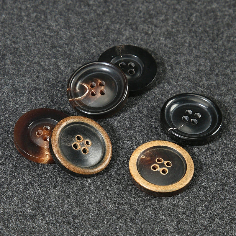 3421★  Real horn buttons for men's and women's suits, suits, buttons, pants, round high-end button accessories, clothes, coats, decoration