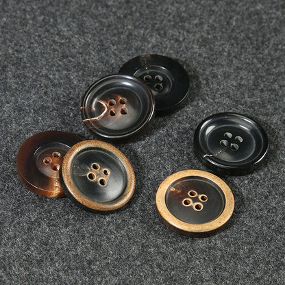 3421★  Real horn buttons for men's and women's suits, suits, buttons, pants, round high-end button accessories, clothes, coats, decoration