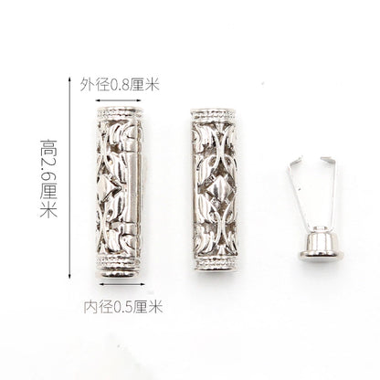 3546 Suéter Sombrero Cuerda Cabeza Botón Pantalones Cintura Cuerda Hebilla Metal Cabeza Ropa Cinturón Cuerda Tope Accesorios