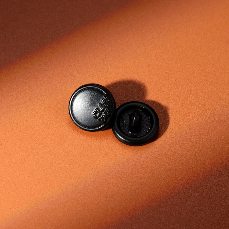 3406★  Black metal shirt buttons women's clothes exquisite round buttons versatile shirt cuffs neckline high-end buttons men