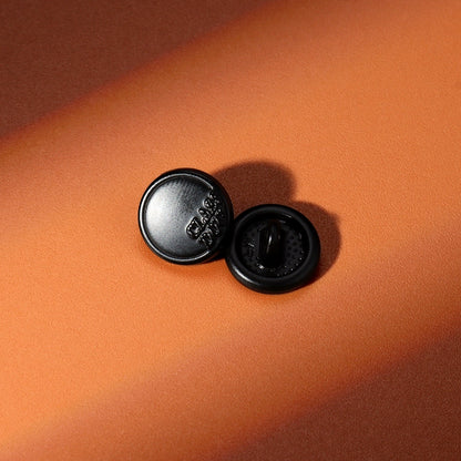 3406★  Black metal shirt buttons women's clothes exquisite round buttons versatile shirt cuffs neckline high-end buttons men