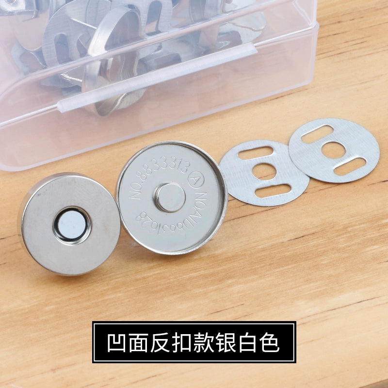 3473★ Hebilla magnética de metal Hebilla magnética Bolso con botón magnético fuerte sin costuras Hebilla de succión Abrigo Botón oculto Accesorios de billetera