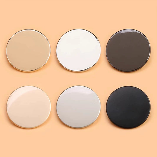 3357★  Metal button-up sweater cashmere jacket top women's coat trench coat button men's shirt button-up suit cufflinks