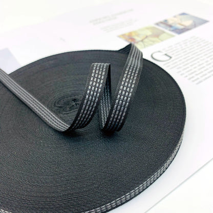 Cinta de punto de salto de 1 cm con rayas de color, cinta de ribete para ropa, cinta de prensado para bordes, cinta de jacquard, accesorios para ropa