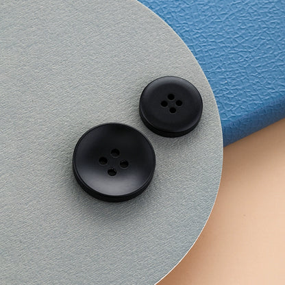 3459★  Black resin buttons men's suit jacket buttons top women's woolen coat trench coat pants versatile high-end buttons
