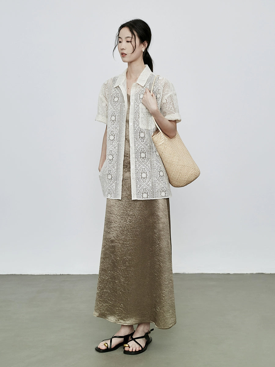 CAREMIND Traje de acetato con estampado oscuro Chaleco sin mangas Falda larga de cola de pez Conjunto de dos piezas para mujer 