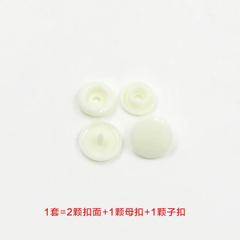 3413★  Plastic four-in-one buckle special button for colored baby clothes, seam-free hidden button, baby buckle nail button, mother and child buckle
