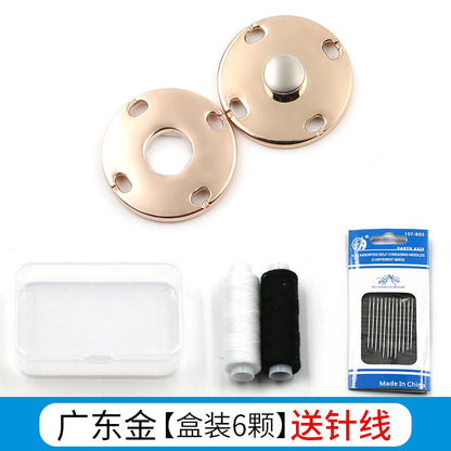 3474★ Botones finos ocultos de metal Botones pequeños de abrigo de visón de lana de cachemira para mujer Botones Botones invisibles de alta calidad Botones madre