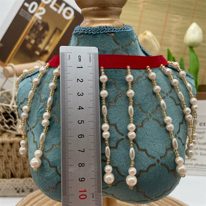 3694 Nuevo producto de 10 cm de ancho, cortina industrial pesada con borlas, accesorios de encaje con cuentas, cortinas hechas a mano DIY, ropa de boda, lámpara de escritorio, decoración