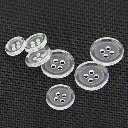 3373★  Transparent four-eye button resin men's shirt buttons versatile handmade pants women's clothes pad buttons quilt buttons