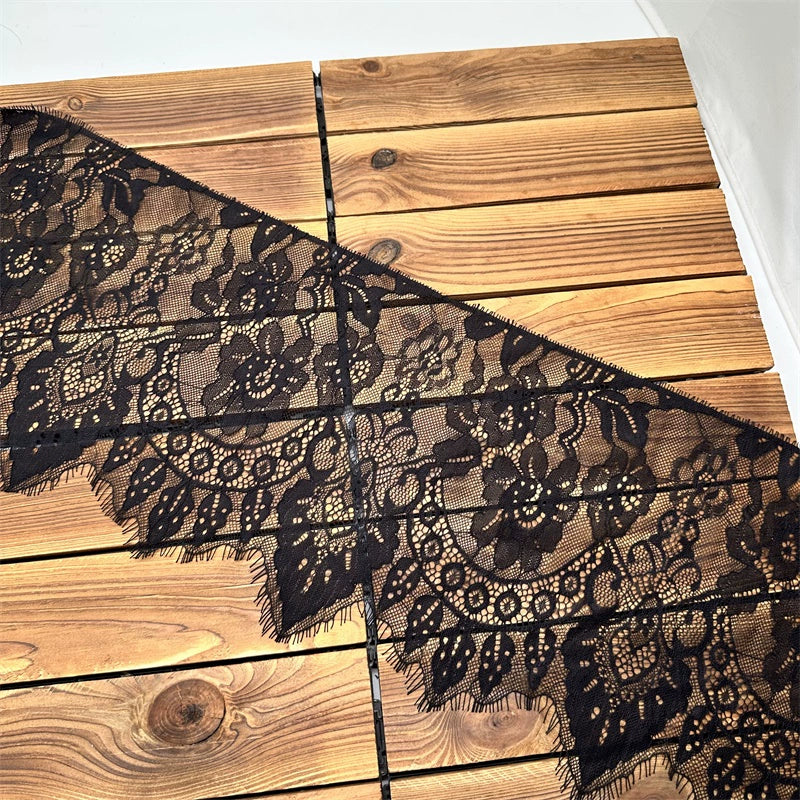 Encaje de malla unilateral de 26 cm de ancho, 3742, para ropa, vestidos de novia, cortinas y accesorios de decoración del hogar.